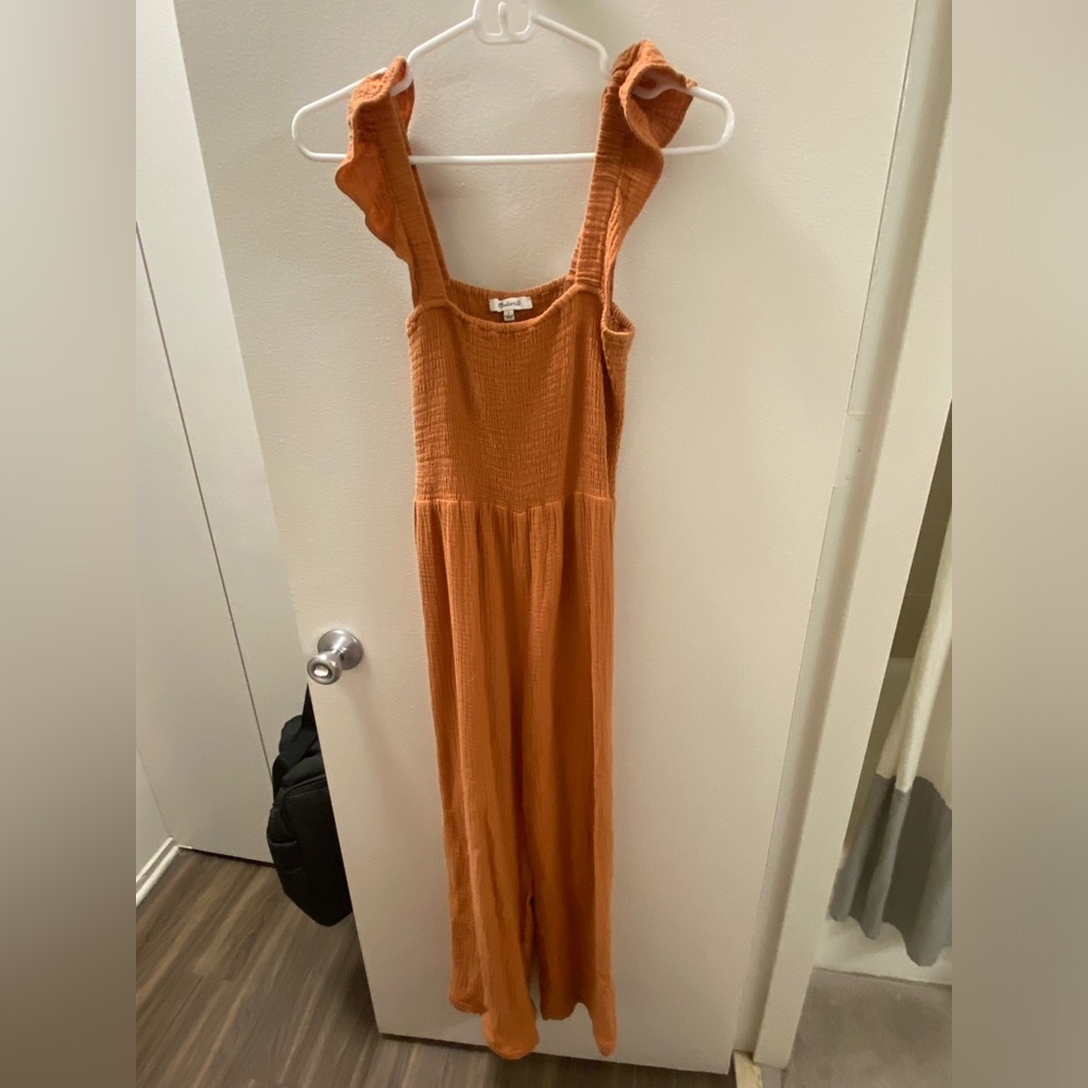 Madewell Lightspun Lucie Flutter-Sleeve Jumpsuit